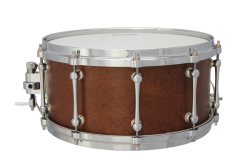 14"x6,5" Snare Drum, Klangmacherei Birke-Kupfer-Birke Kessel mit Mahagoni Außenfurnier, matt lackiert