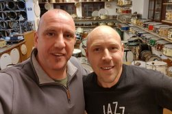 Mic Scharf und Stefan Wicki in der Vintage Drum Station in Willisau CH
