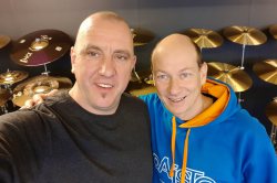 Mic Scharf und Christian Wenzel bei Paiste CH