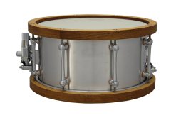 12" x 6" Snare Drum, Klangmacherei Aluminiumkessel 4mm, Y-Style Holzspannreifen